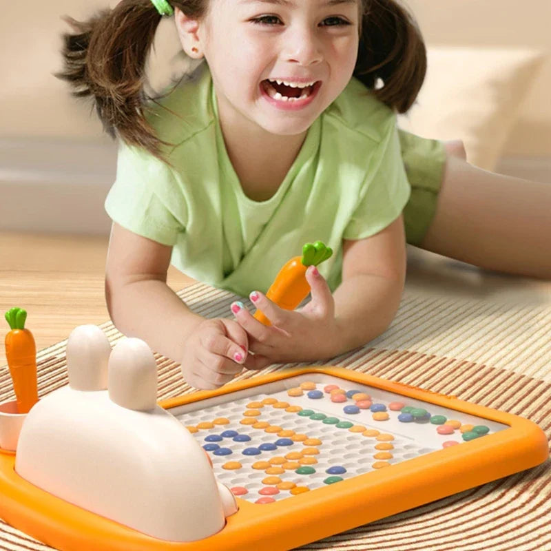 Magnetisches Kreativboard – Lernspielzeug mit Karotten-Stift für Kinder