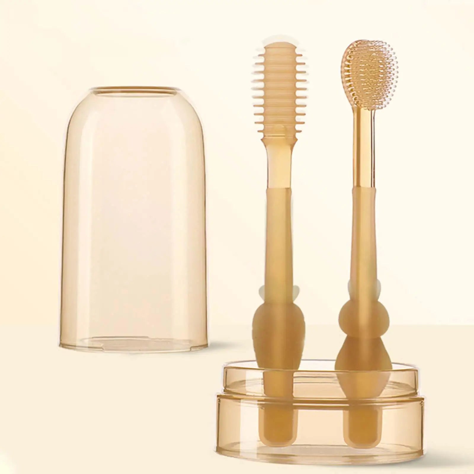 Sanft zum Zahnfleisch – Kinderzahnbürsten-Set aus Silikon