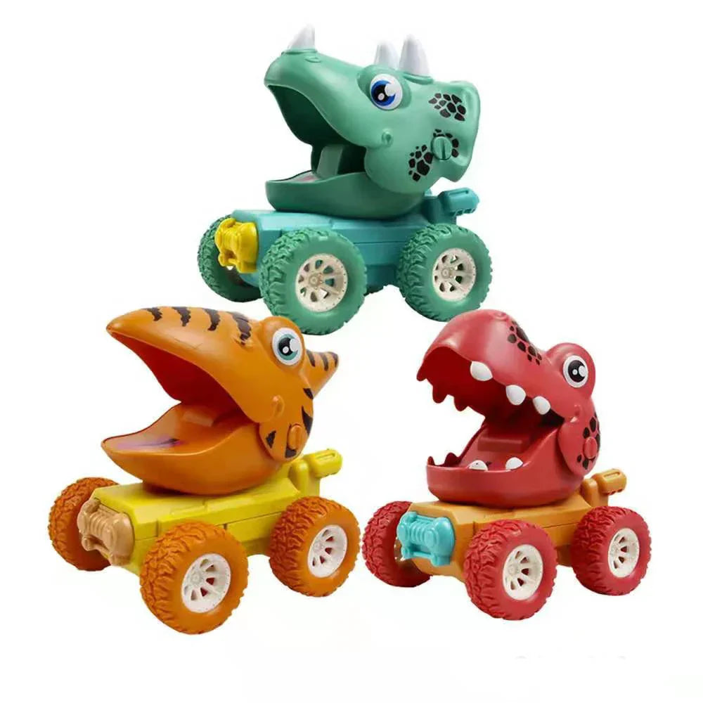 Dino-Fahrspaß – Lustige Dinosaurier-Trucks