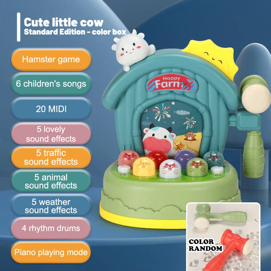 Interaktives Kinderhammer-Spiel – Bunte Tier- und Geräusch-Effekte Mit Musik und Rhythmus