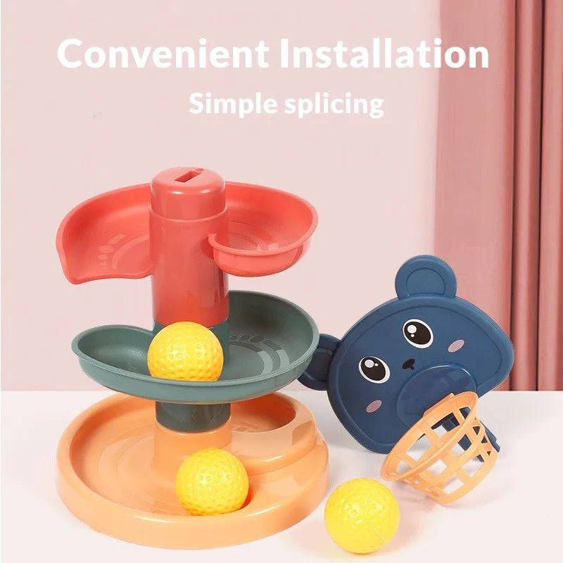 Kugelbahn-Spielset – Rutsch- und Stapelspaß für Kinder