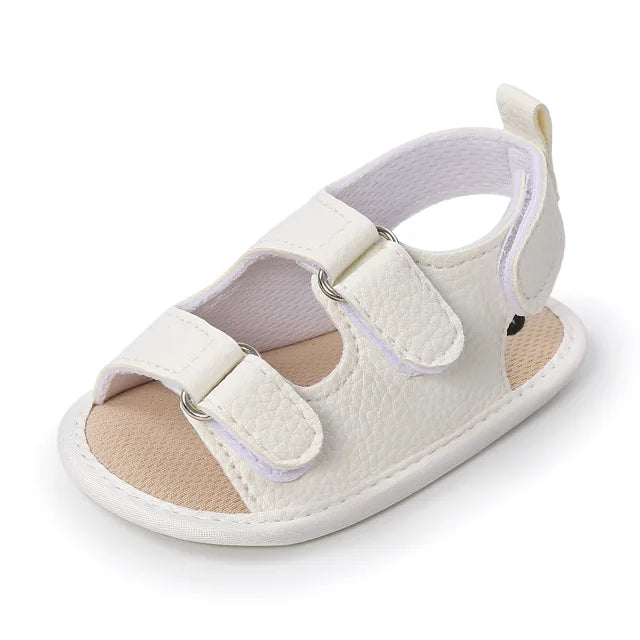Soft Fit – Kinder Sandalen mit Schleifen in Weiß, Rosa und Schwarz