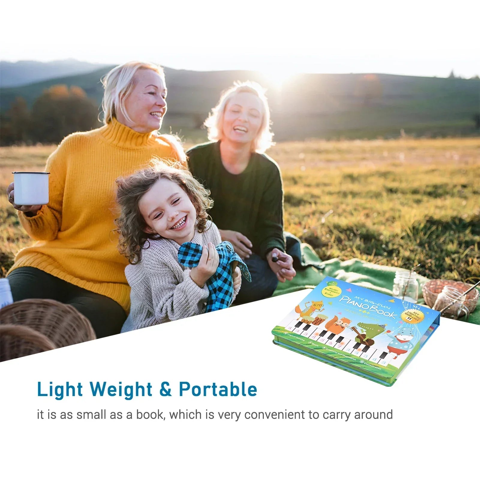 Magische Musik – Kinder-Klavierbuch mit Lichtern und Liedern