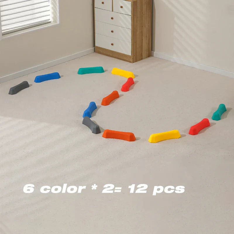 Farbenfrohe Balancierblöcke