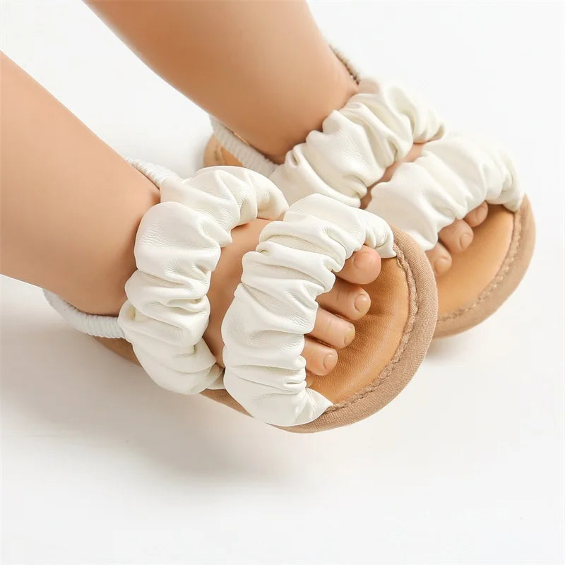 Weiche und Bequeme Baby-Mädchen Sandalen mit Rüschen