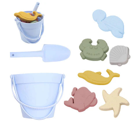 Strandeimer Sandspaß – Silikon Beach-Set