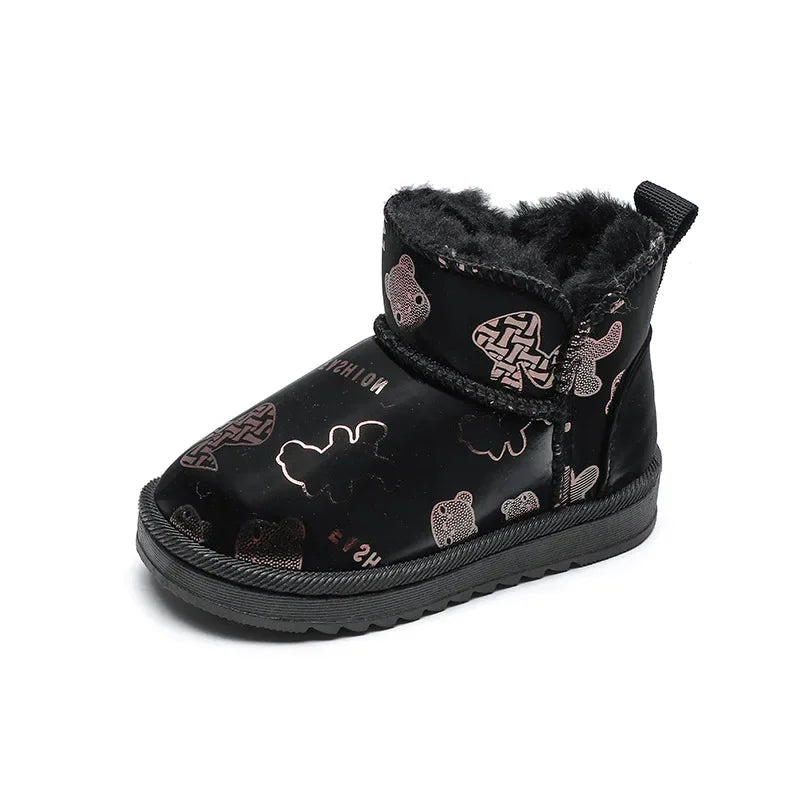 Wasserfestes Design – Kinder-Schneestiefel Mit Fashion-Print