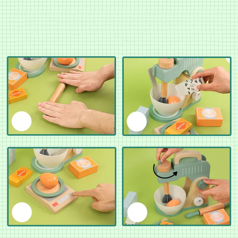 Mini Küchenchef – Küchenspielzeug Set mit Mixer und Zubehör