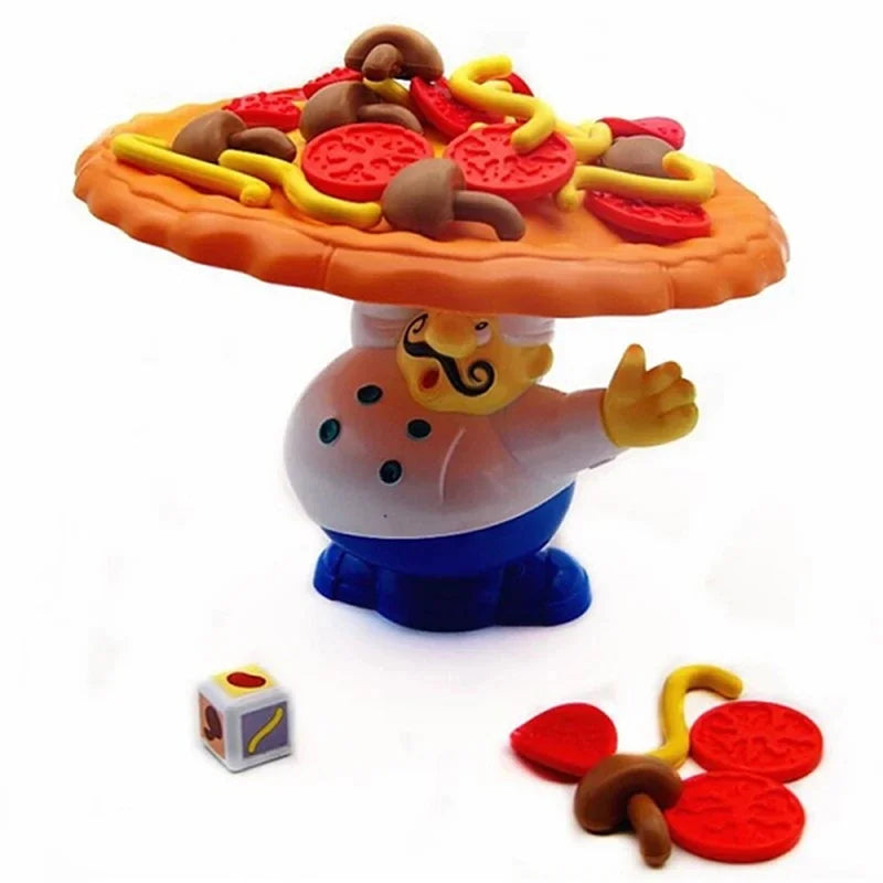 Balancierendes Pizza-Spiel – Lustiges Geschicklichkeitsspiel für Kinder und Familie