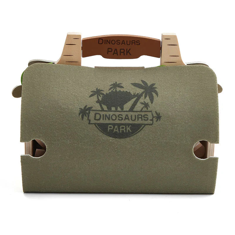 Dino-Park Spielset aus Holz – Prähistorischer Spaß für Kinder