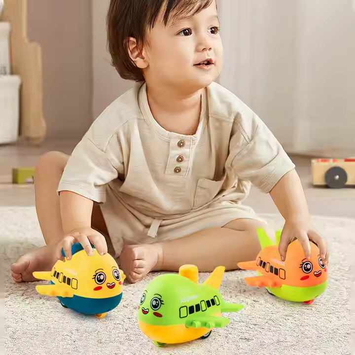 Drück & Fahr – Lustiges Spielzeug-Flugzeug