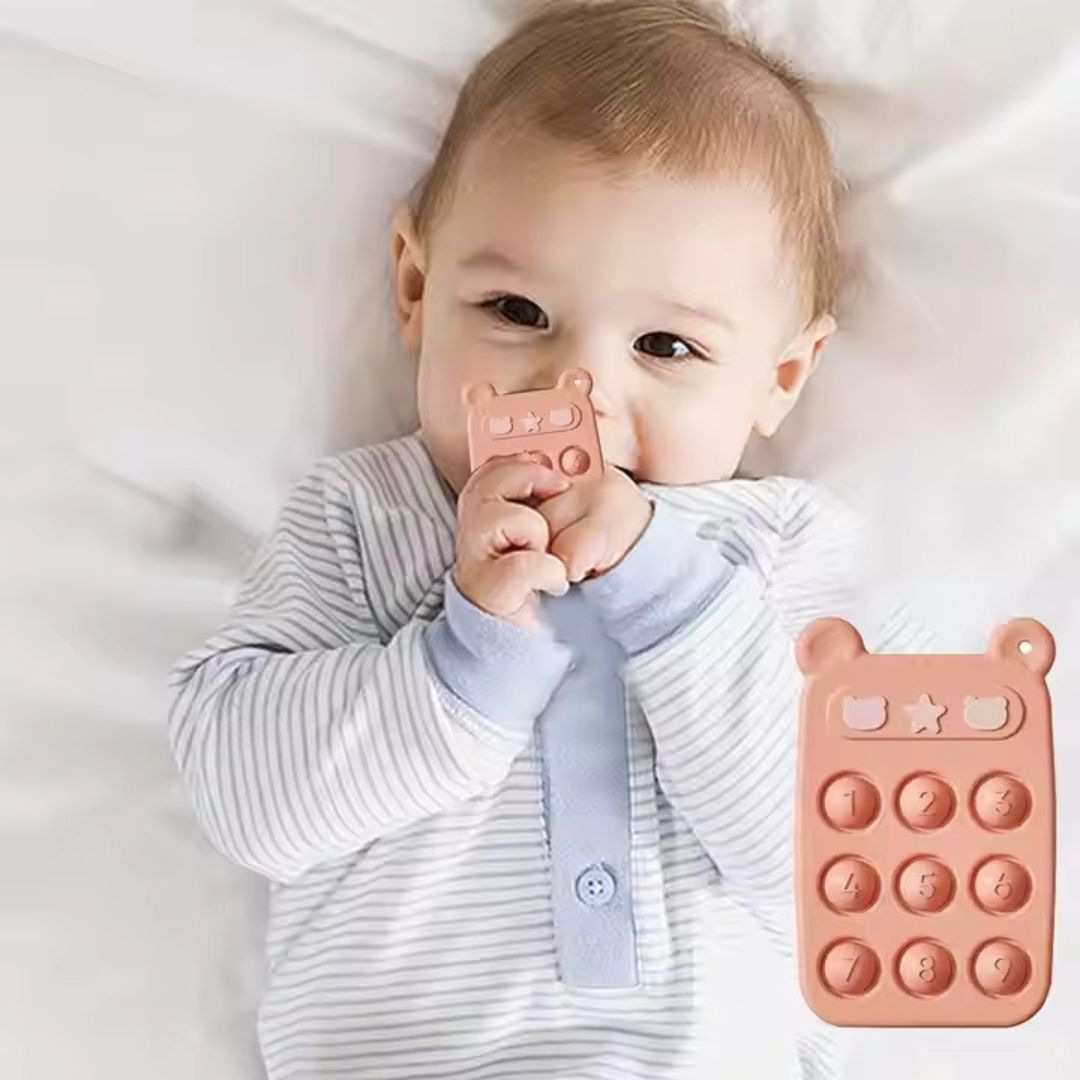 Beißring & Fidget-Spielzeug – Weicher Silikon-Stresslöser Für Babys