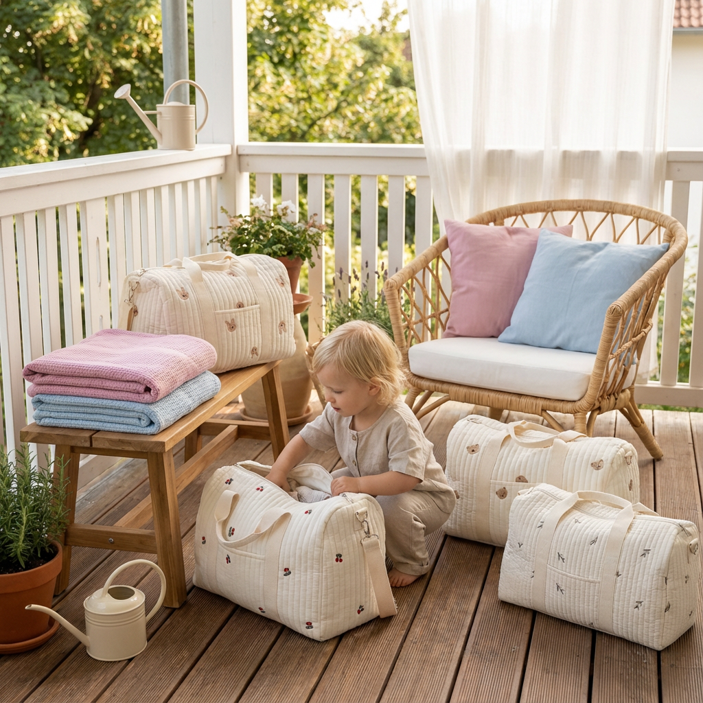 Große Mammi Baby Tasche - Platz für alles was Mütter brauchen!