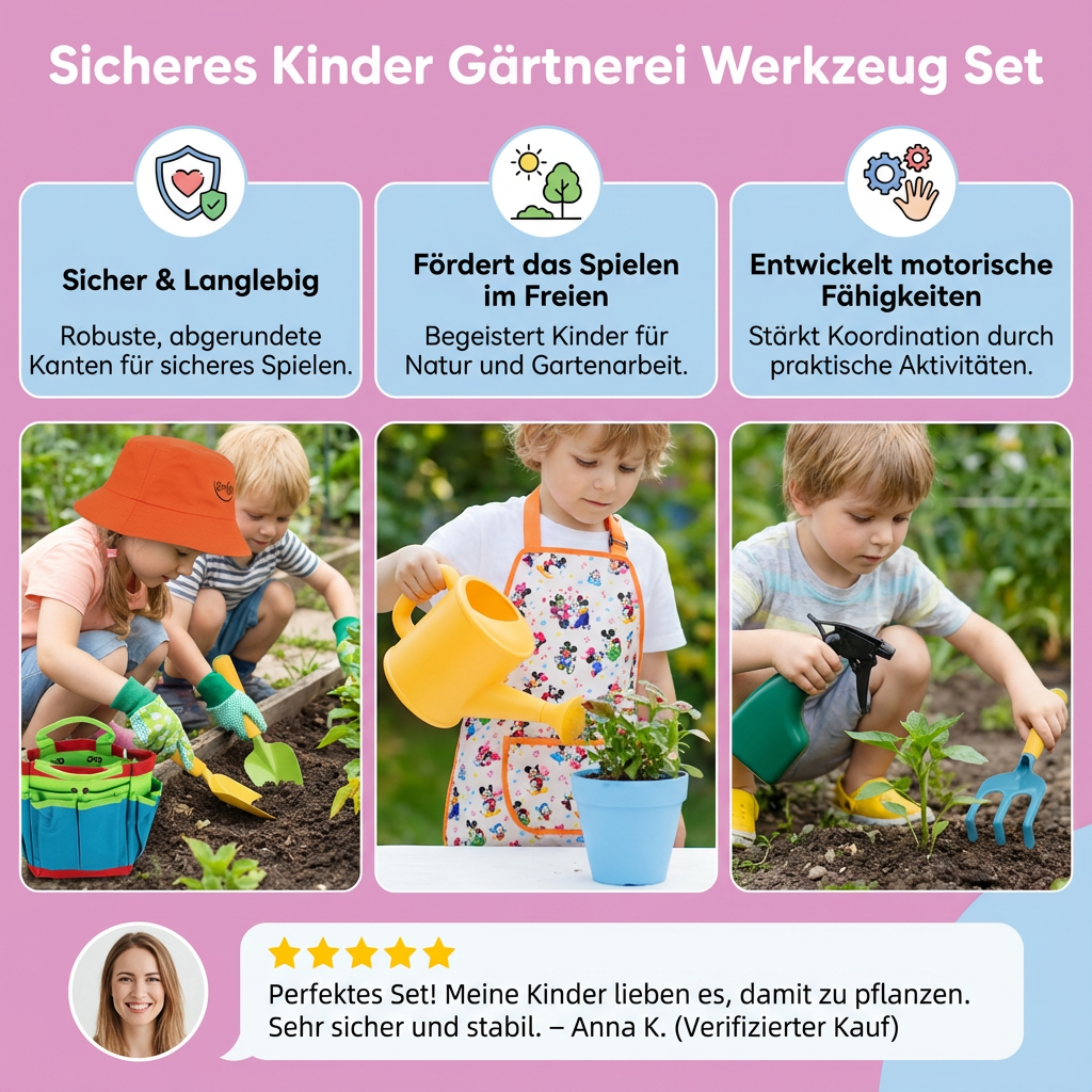 Sicheres Kinder Gärtnerei Werkzeug Set