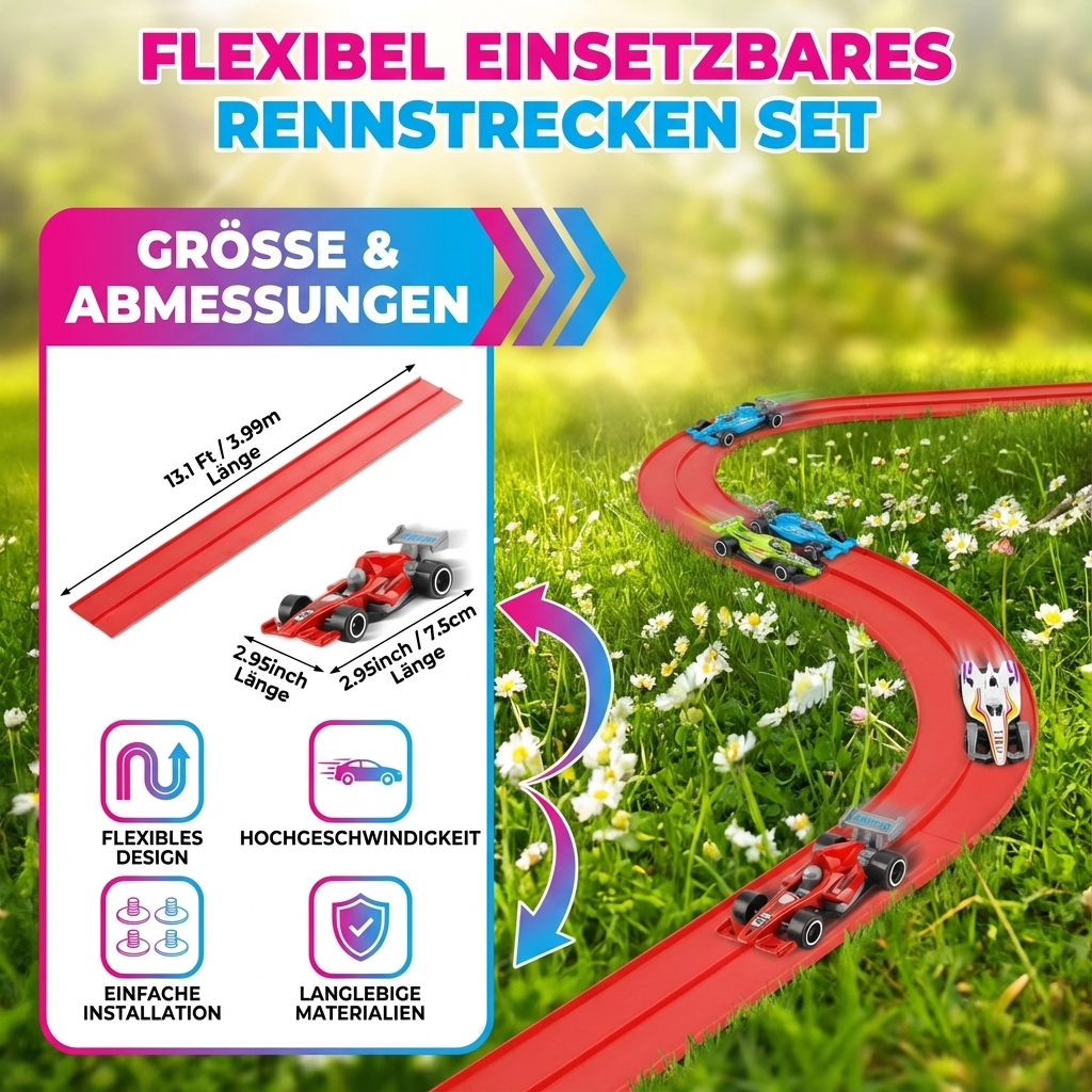 Flexibel Einsetzbares Rennstrecken Set