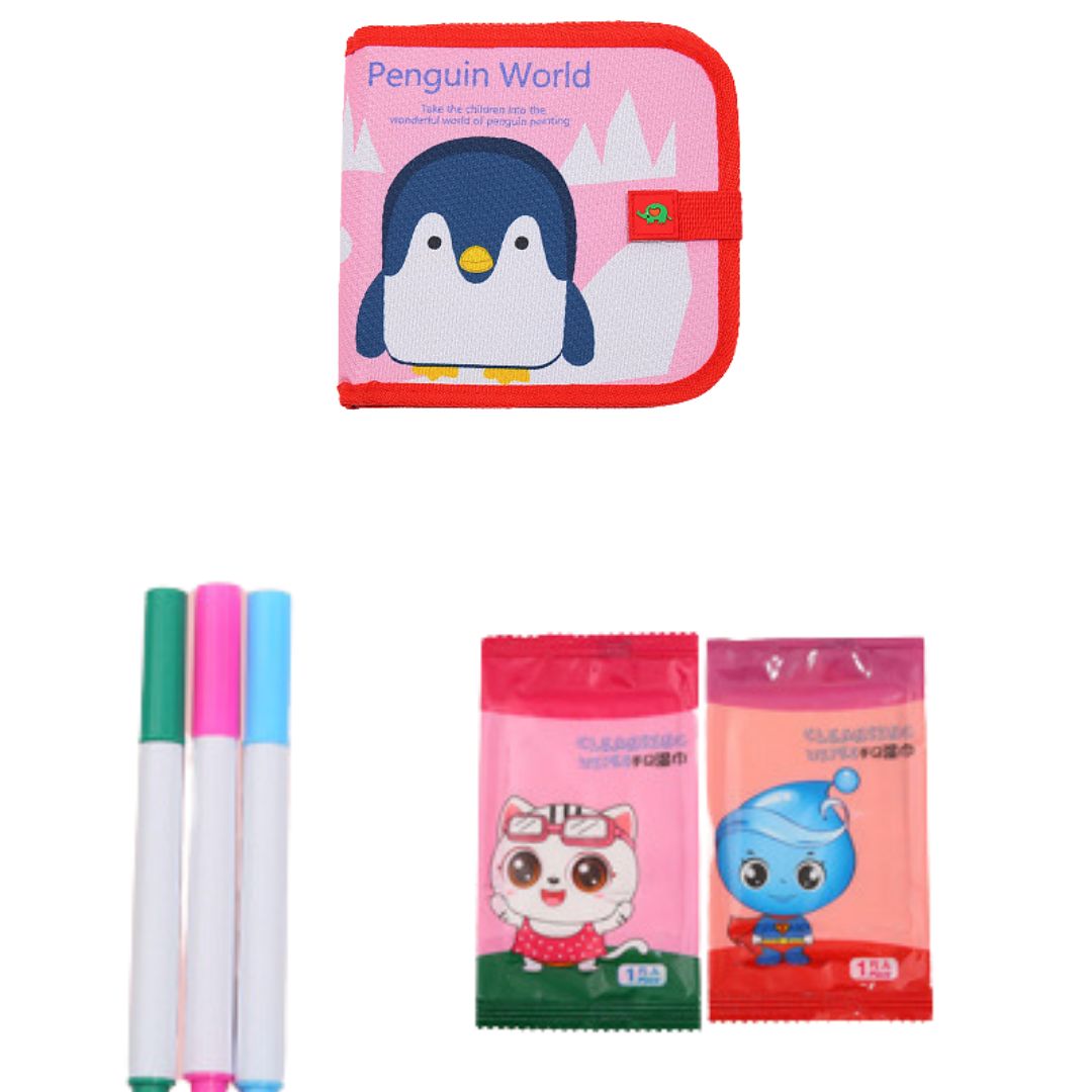 Wiederverwendbares Malbuch für Kinder