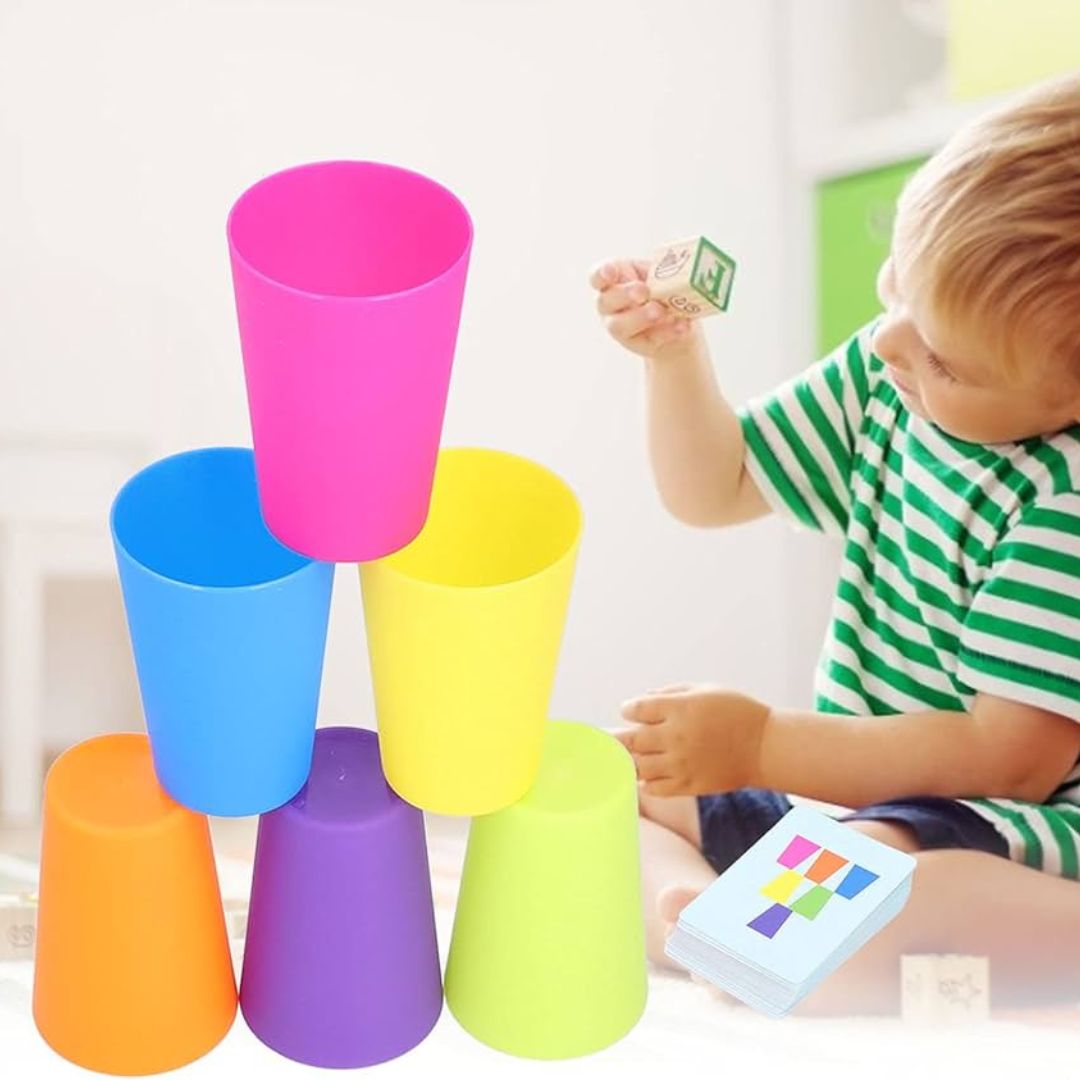 Montessori Becherstappel Spiel