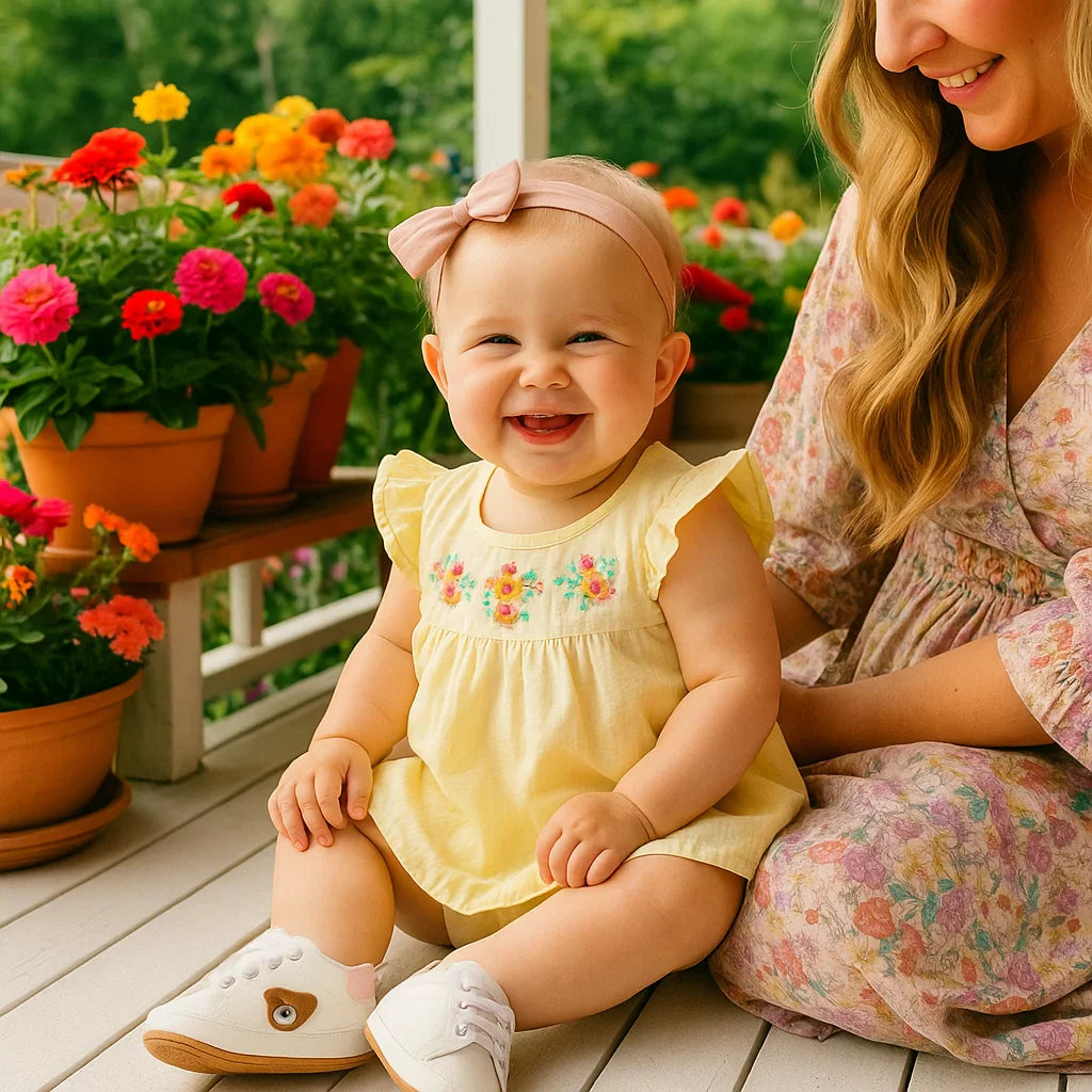 Kleinkind Schuhe im niedlichen Bärendesign