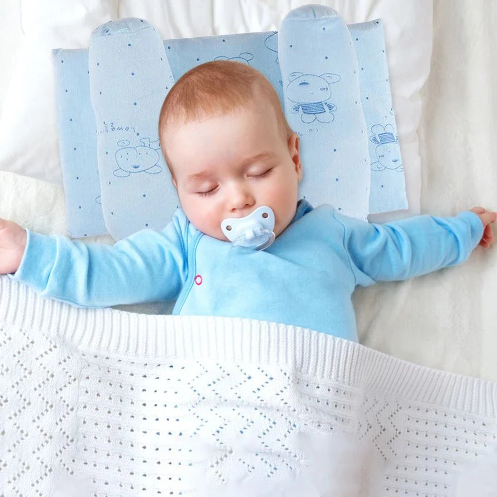 Baby Schlaflagerungskissen Set – Atmungsaktives Anti-Roll-Kissen