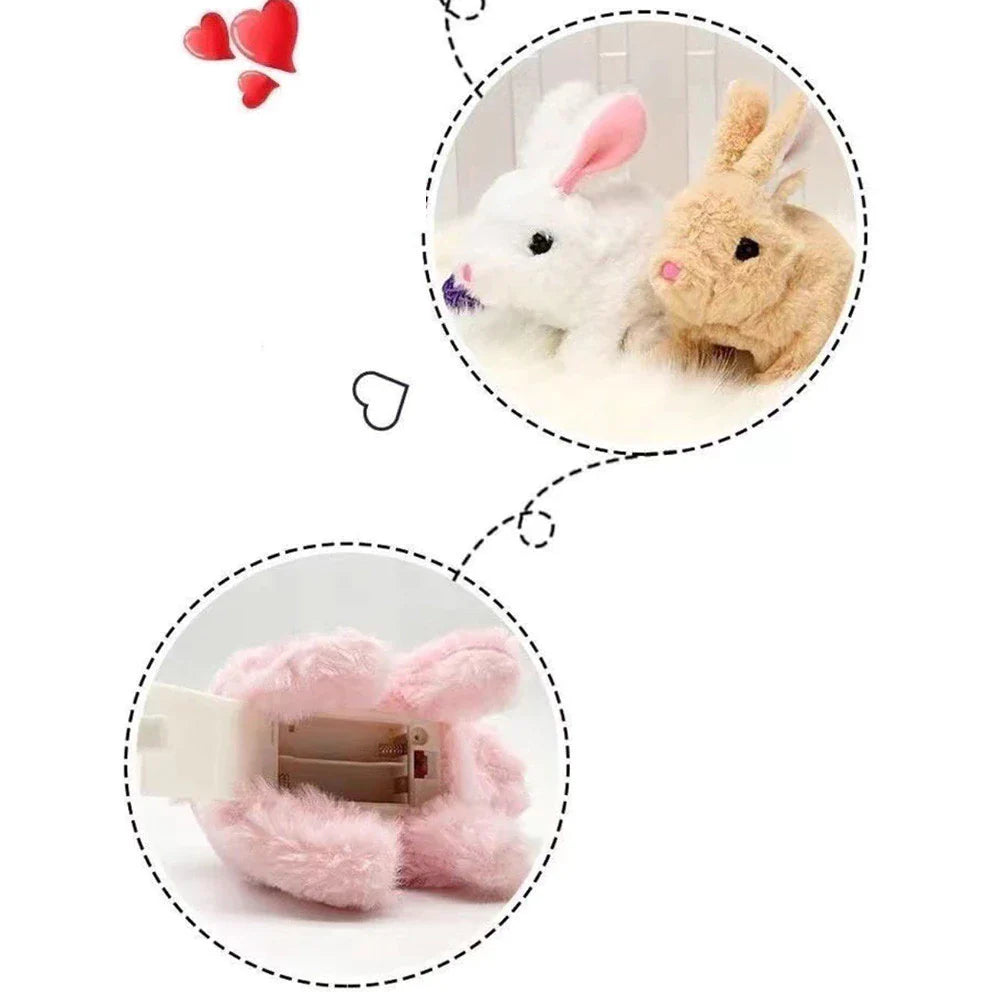 Hoppelnder Plüschhase Kinderspielzeug