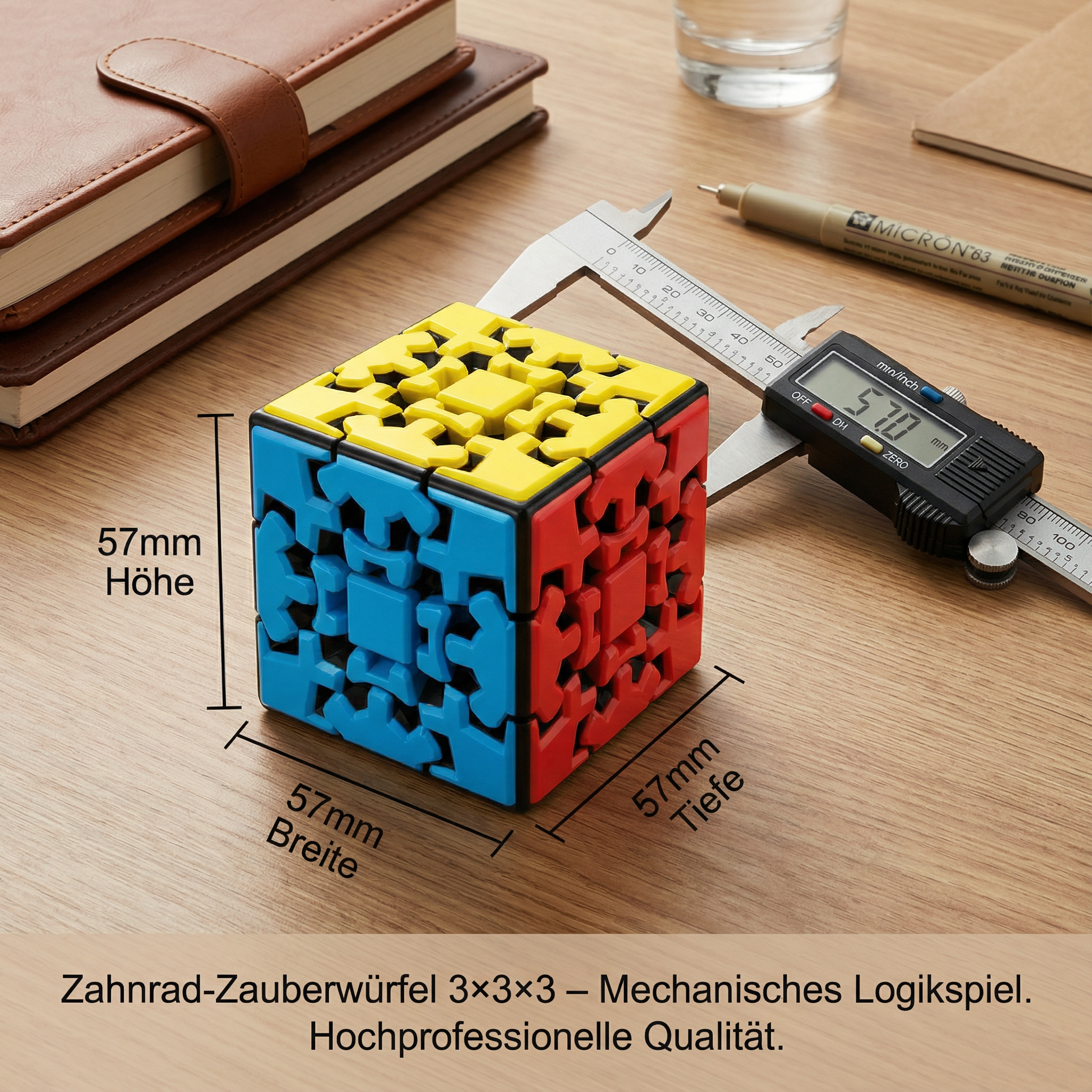 Zahnrad-Zauberwürfel 3×3×3 – Mechanisches Logikspiel