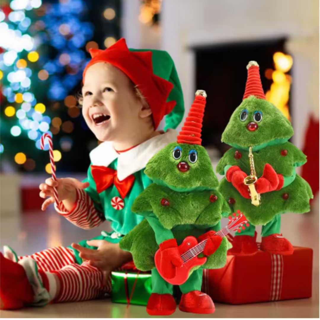 Lustige Weihnachtsdeko - Tanzender Musikbaum
