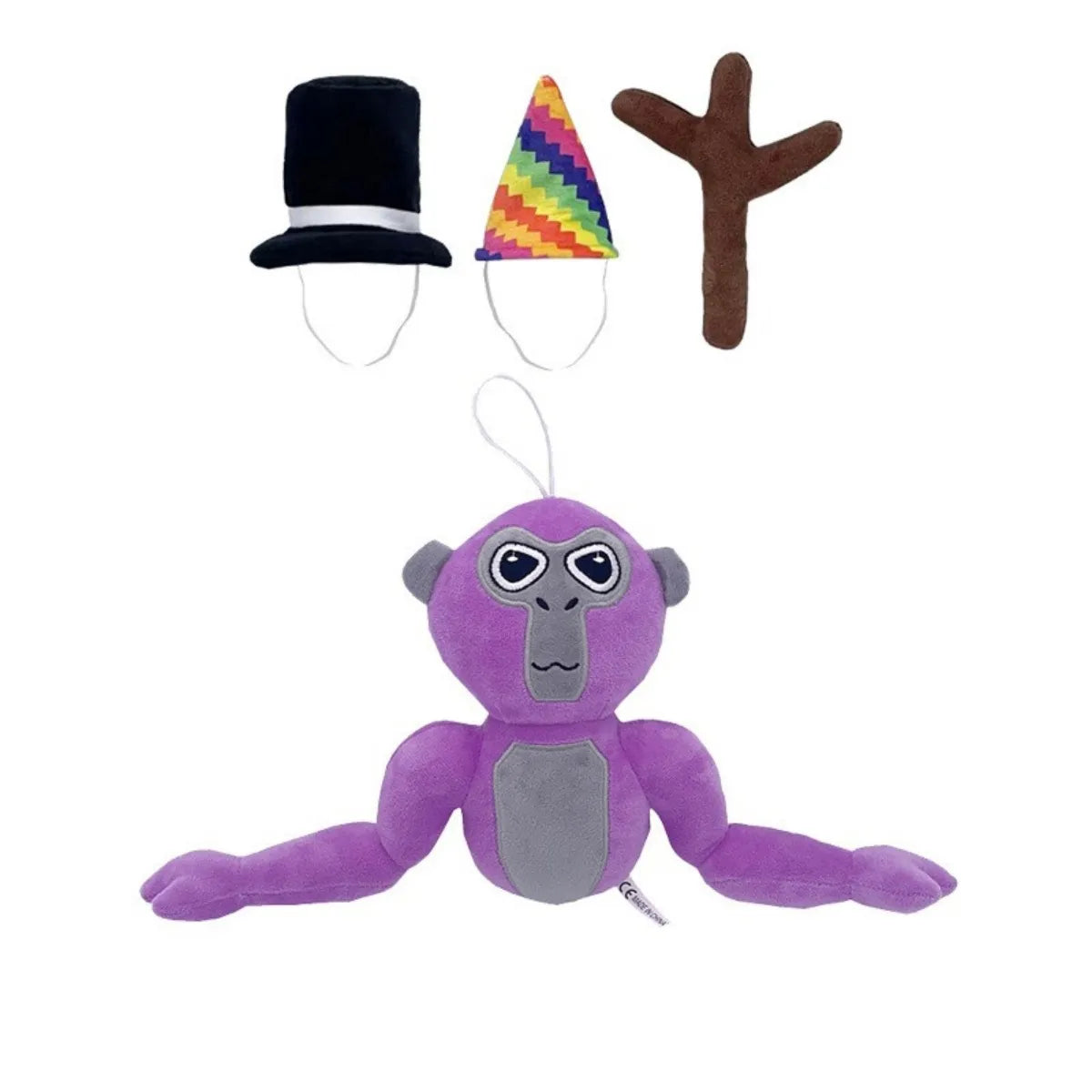 Bunte Affen-Plüschfigur