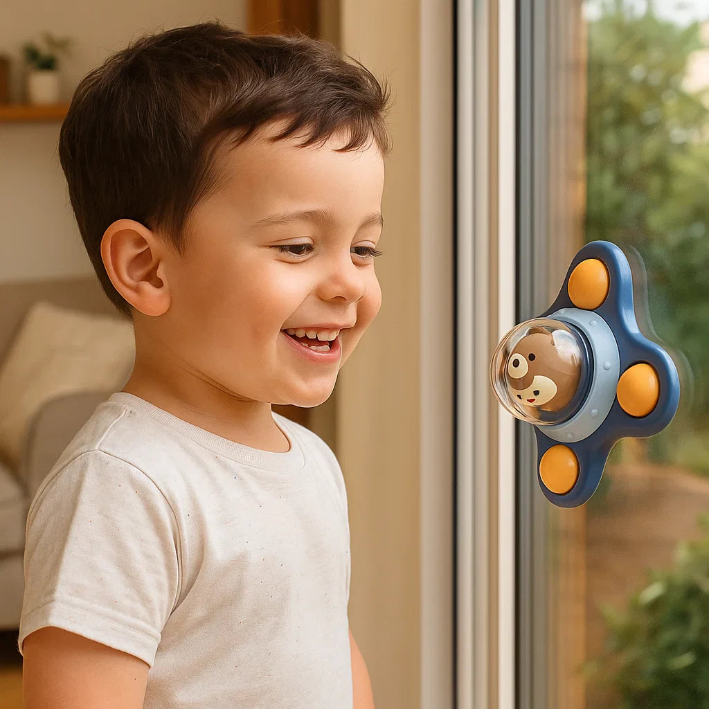 Montessori Saugnapf Spinner – Rotierendes Lernspielzeug