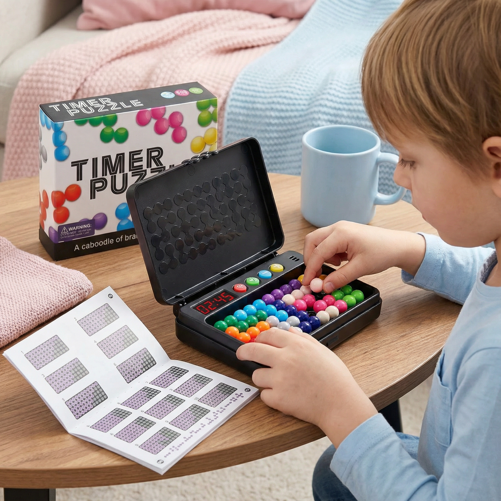 Logik-Denkspiel für Kinder – 500 Rätsel mit Timer