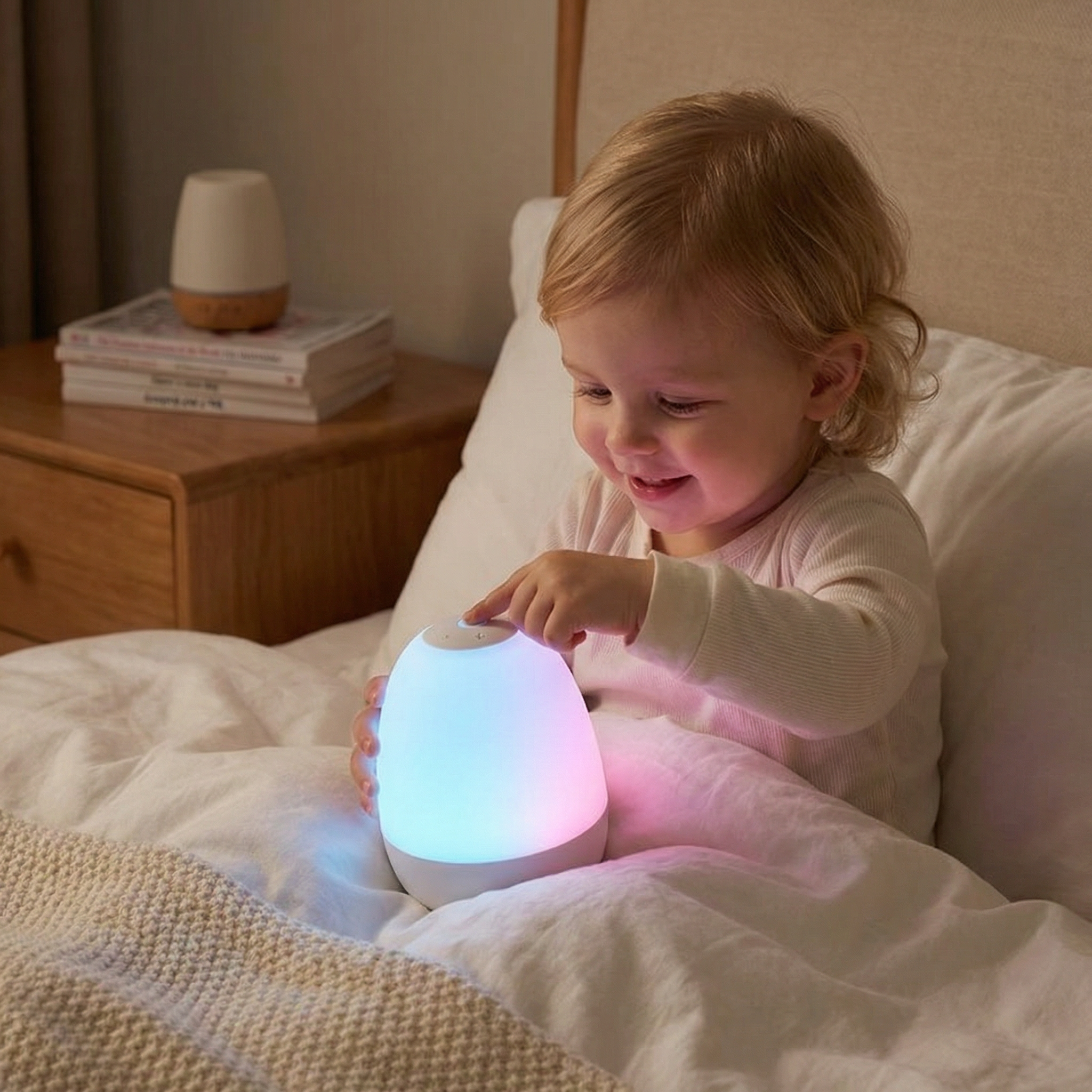 Ei-förmiges LED Nachtlicht aus Silikon