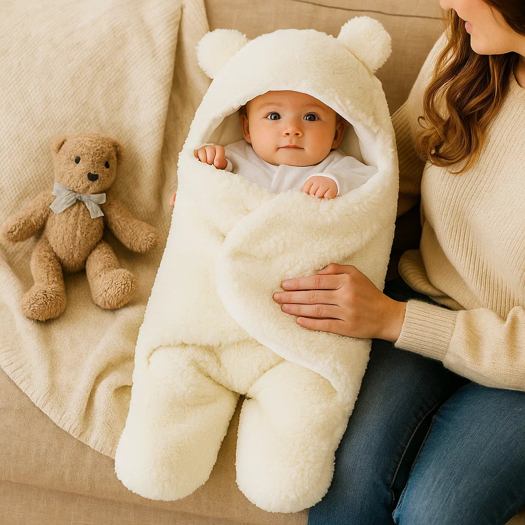 Baby Decke und Schlafanzug im Bärendesign